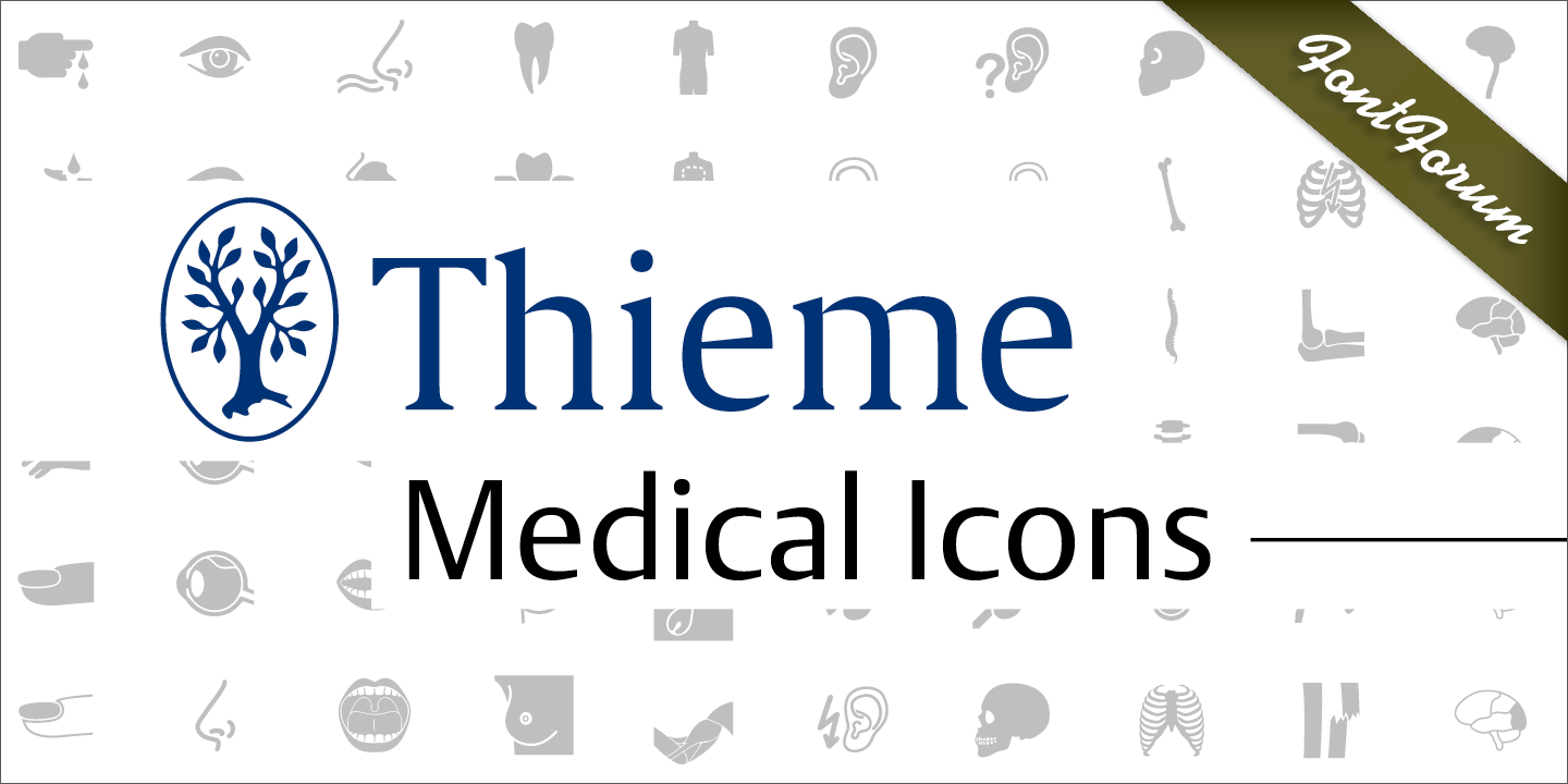 Medical Icons Font preview